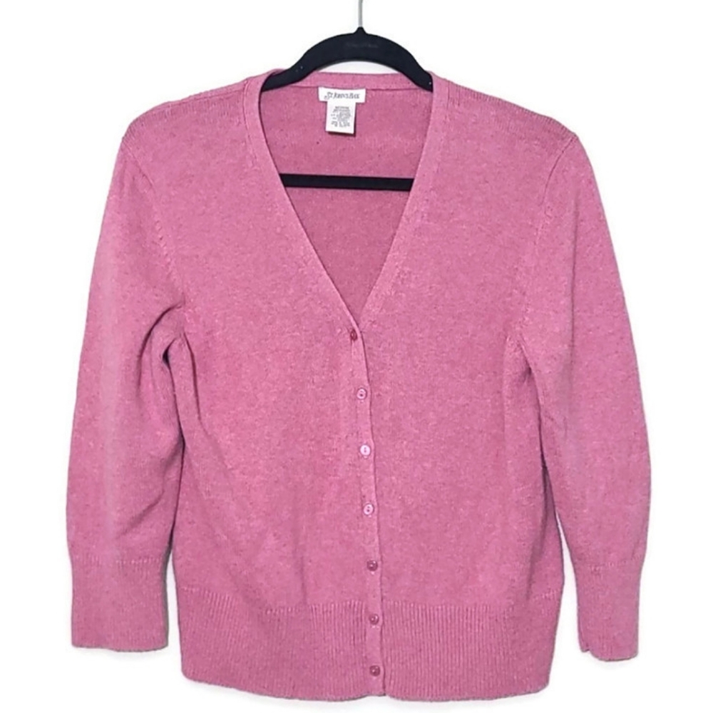 Pink Cardigan Sweater Size Medium
